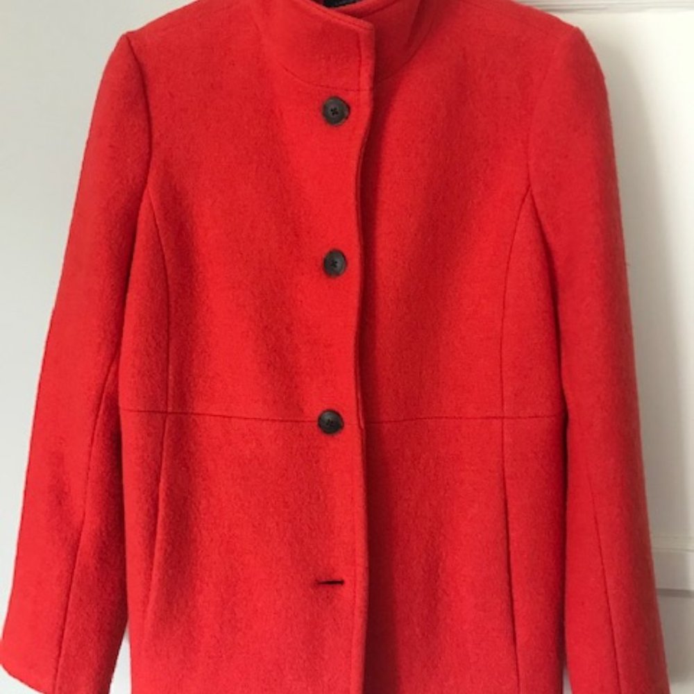 Tangerine wool jacket by Lands End